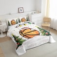 thumbnail image 3 of Homewish Basketball Sport Game Full Size Comforter Sets,Cartoon Christmas Tree Bedding Comforter Set,Happy New Year Bedding Sets For Boys Teens,Breathable Home Decor Reversible,3pcs, 3 of 8