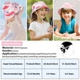 thumbnail image 6 of 2 Pack Kids Sun Hat UPF 50+ Toddler Bucket Hat Summer Sun Protection Cotton Beach Cap with Cute Cartoon Pattern for Boys Girls 1-6 Years, 6 of 7