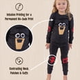 thumbnail image 5 of LazyOne Warm Long-Sleeve PJ Sets for Girls and Boys, Black Bear, Funny Animal Kids' Pajama Sets, 5 of 7