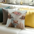 thumbnail image 3 of Patifu Just a Girl Who Loves Cows Pillow Covers , Highland Cow Gifts, Cow Gifts for Girls Cow Lovers Women, Cute Cow Gifts, Highland Cow Decor, Cow Pillow Case 18x18in, 3 of 5