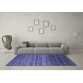 thumbnail image 3 of Ahgly Company Indoor Square Abstract Blue Modern Area Rugs, 7' Square, 3 of 4