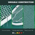 Soozier Portable Outdoor Lacrosse Net w/ Steel Frame, 6'x6', MultiUse