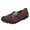 Brown, variant on Vedolay Casual Shoes For Women Women's Slip on Loafers Shoes Comfy Casual Flat Shoes,Black 7.5