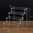 thumbnail image 1 of Acrylic Display Riser Shelf Display Stand for Amiibo Funko Pop Figures Collection Dessert Cupcakes Stand Makeup Perfume Holder, 1 of 7