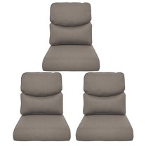 Opohoro Outdoor 25" x 22" Deep Seat Gray, Versatile Cushions, Comfortable, Soft 6-Piece