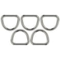thumbnail image 3 of 5 piezas de anillos en D de acero inoxidable 316, hebilla semicircular sin costuras, accesorios de hardware, 6 x 33 x 30 mm, 3 of 12
