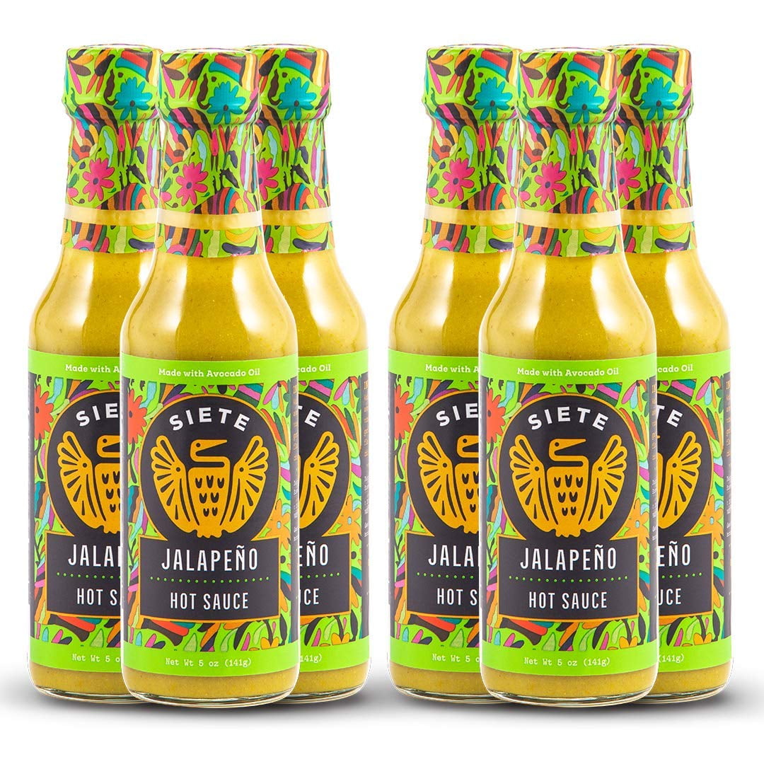 Siete Jalapeño Hot Sauce, 12Pack, 5 oz Bottles Whole30 Approved