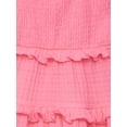 thumbnail image 4 of Planet Gold Toddler & Girls Summer Sleeveless Tiered Dress with Tie Straps, Sizes 12M-18, 4 of 6