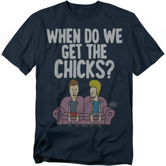 Beavis And Butthead T-Shirt Mtv When Do We Get The Chicks? Unisex Graphic Tee for Men & Women