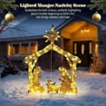 thumbnail image 5 of Yescom Holy Family 4Ft Lighted Christmas Manger Nativity Scene Navidad with 108 LED Light Outdoor Yard Party Decoration, 5 of 10
