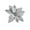 B, variant on HongMinWen Large Heads Christmas Glitter Poinsettia Flowers Christmas Tree Ornaments, Artificial Flowers with Long Stems for Xmas Tree Party DIY Holiday Decorations