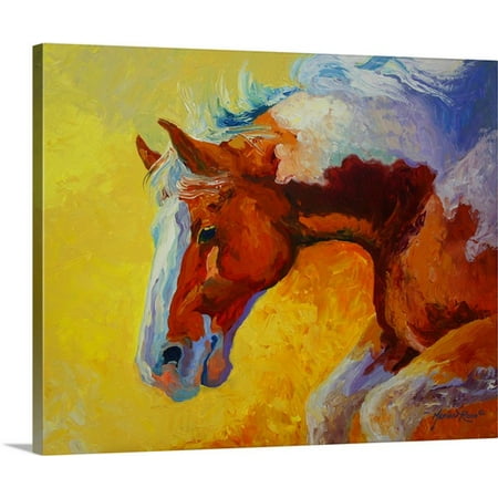 Broncos Canvas - Great BIG Canvas Marion Rose Premium Thick-Wrap Canvas entitled Bronco