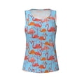 thumbnail image 4 of Easygdp Flamingo Women's Workout Tank Top, Running Top, Hiking Shirt, Quick-Dry for Running, Yoga, Hiking - Small, 4 of 9