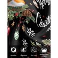 thumbnail image 7 of Merry Christmas Cloth Napkins Set of 8 Reusable Dinner Napkins, Black Xmas Tree Snowflake Poinsettia Cocktail Napkin Washable Table Napkins for Wedding/Holiday Party/Baby Shower 20"x20", 7 of 7