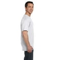 thumbnail image 3 of The Hanes 61 oz Beefy-T with Pocket WHITE L, 3 of 4