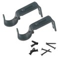 thumbnail image 2 of Mdesiwst 1 Set Curtain Rod Bracket High Hardness Strong Load-bearing Easy to Install Iron Window Drapes Pole Hook Bracket Home Supplies, 2 of 7