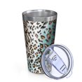 thumbnail image 2 of 16oz Tumblers Leopard and Tiger Pattern Stainless Steel Vacuum Insulated Double Wall Travel Tumbler Cups Mug with Lid and Straw,Cleaning Brush for Coffee,Tea, 2 of 4