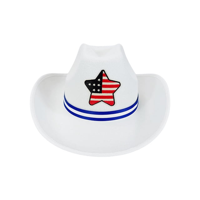 Sombreros de Vaquero Fiesta Día de la Independencia Cinta Sombrero de Vaquero Fiesta Pentagrama Sombrero de Vaquero Occidental