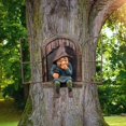 thumbnail image 1 of Elf Arbre de Porte Câlin Gnome Coquin Décoration en Résine Sculpture, 1 of 4