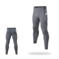 thumbnail image 7 of Running Shorts Mens Running Basketball Base Training Compression Pants Fitness Stretch Leggings Mens Casual Pants Light Gray S, 7 of 7