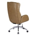 thumbnail image 3 of Blanchard Executive Office Chair in Nutmeg Faux Leather, 3 of 4