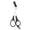 A, variant on B Eyebrow Trimming Scissors With Detachable Comb Washable