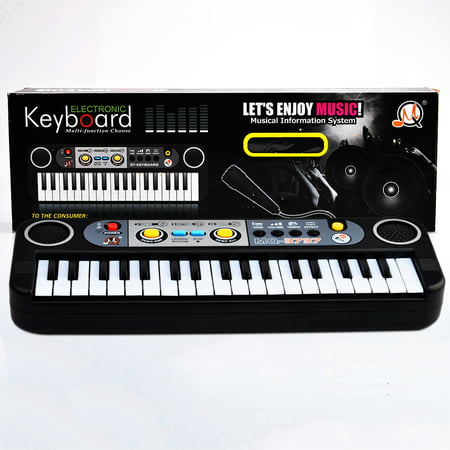 37 Key Small Electronic Keyboard Piano Musical Toy Mic Records for Children 3737 -