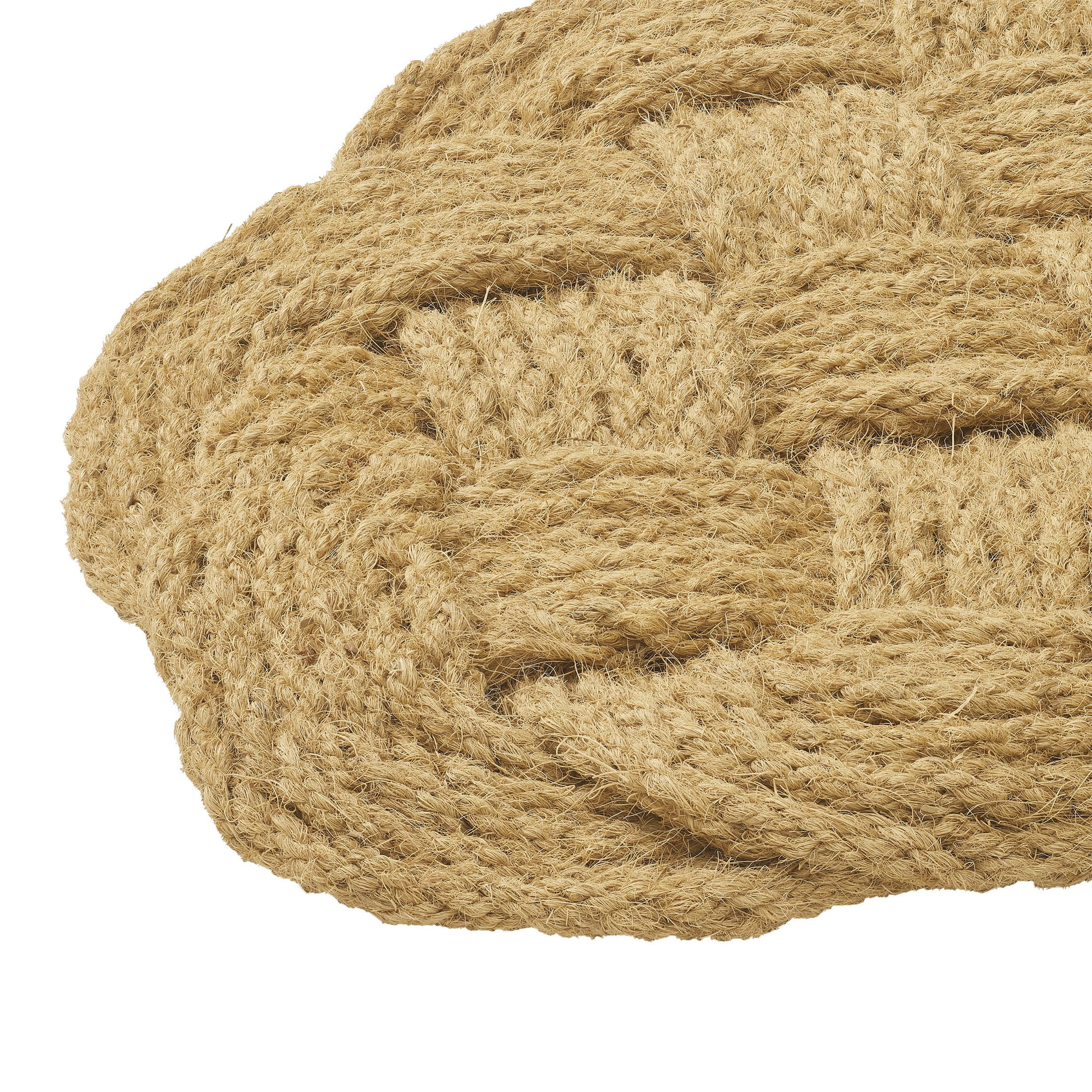 (4 pack) Mainstays Natural Sailor Knot Coir Outdoor Doormat, 18" x 30"