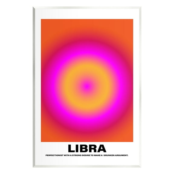 Stupell Industries Funny Libra Astrology Abstract Painting Unframed Art Print Wall Art, 10 x 15