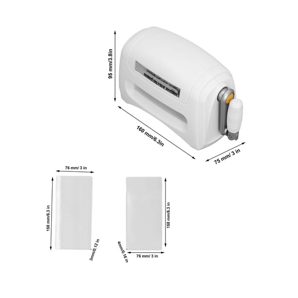 Máquina Troqueladora Manual LT 868S Para Scrapbooking, Con Dos Tableros De Respaldo, Corta Papel, Aluminio Y Cuero, Tamaño Compacto 160x95x75 Mm