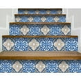 thumbnail image 5 of 4" X 4" Blues and Crema Peel And Stick Removable Tiles, 5 of 9