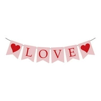 Valentine's Day Party Decorations Be Heart-Shaped Garland Set 1Pc Banner With 'Be Mine' Text & Heart Accent, Ideal For Romantic Celebrations Weddings Anniversaries And Sweet