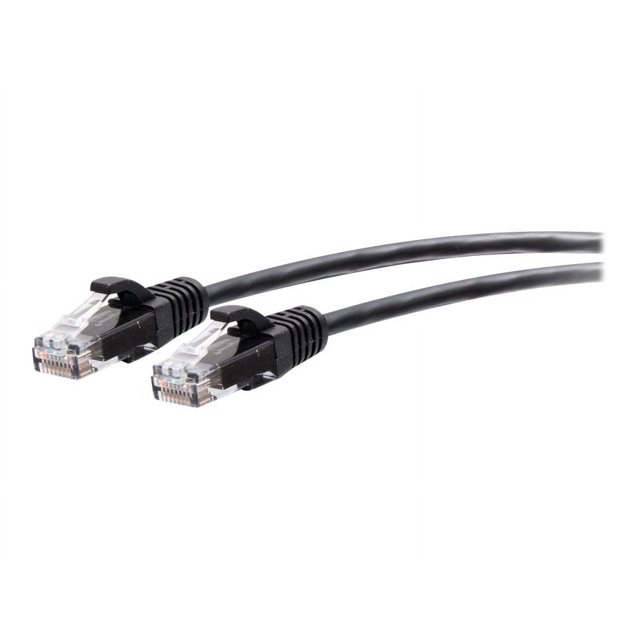 C2G 20ft (6.1m) Cat6a Snagless Unshielded (UTP) Slim Ethernet Network Patch Cable CAT 6a - Black - Câble de Raccordement - RJ-45 (m) à RJ-45 (m) - 20 Pieds - 0.2 Po - UTP - - Moulé, Sans Accroc - Noir