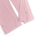 thumbnail image 6 of Women Capri Leggings 2026 Decorative Button Desgin Knee Length Legging Summer Pants For Women Workout Compression Pants Pink Capri Pants For Women, 6 of 7