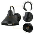 thumbnail image 2 of C Cattleya 2-Pack 9.25 in. Matte Black Gooseneck Outdoor Barn Light Sconce, 2 of 6