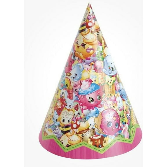 Unique Industries Assorted Colors Party Hats, 8 Count