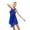 Blue, variant on Doomiva Women's Sequins Mesh Dress Leotard Sleeveless Contemporary Lyrical Dance Dresses Costume Blue XL