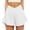 White, variant on CHUMUD Womens Tennis Shorts Athletic Shorts High Waisted Golf Shorts for Workout Pickleball Quick Dry Summer Casual Stretchy Shorts
