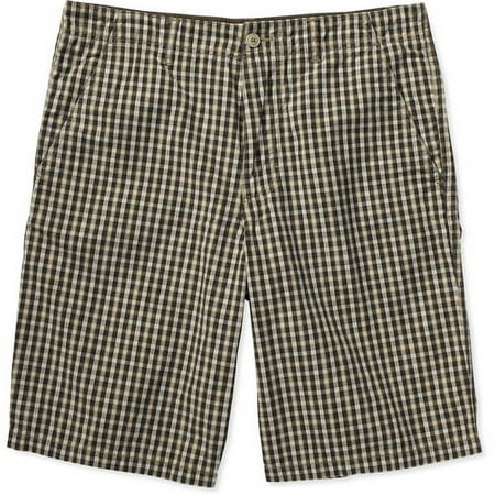 Faded Glory - Men's Plaid Flat-Front Shorts