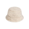thumbnail image 2 of Deago Women Winter Bucket Hat Vintage Cloche Hats Warm Faux Fur Wool Outdoor Fisherman Cap (Beige), 2 of 8
