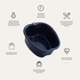 thumbnail image 2 of Large Plastic Basin - Spa Foot Bath Basin, Foot Care Tub for Pedicure/detox/massage for Relaxer, Lar-Good, 2 of 5