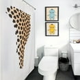 thumbnail image 3 of Leopard Print Pattern Shower Curtain for Bathroom with 12Hooks, Polyester Fabric Thick Shower Curtain Washable Waterproof Curtain, 3 of 5