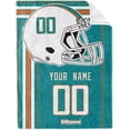 thumbnail image 4 of Miami Blanket Gifts for Men Women Boy Throw Blanket Custom Name and Number, 4 of 5