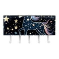 thumbnail image 2 of PhooArto Key Holder for Wall Decorative with 5 Key Hooks, Stars Unicorn Patterns Holders Wall Mount Organizer with Mail Key Rack, Self Adhesive, 2 of 7