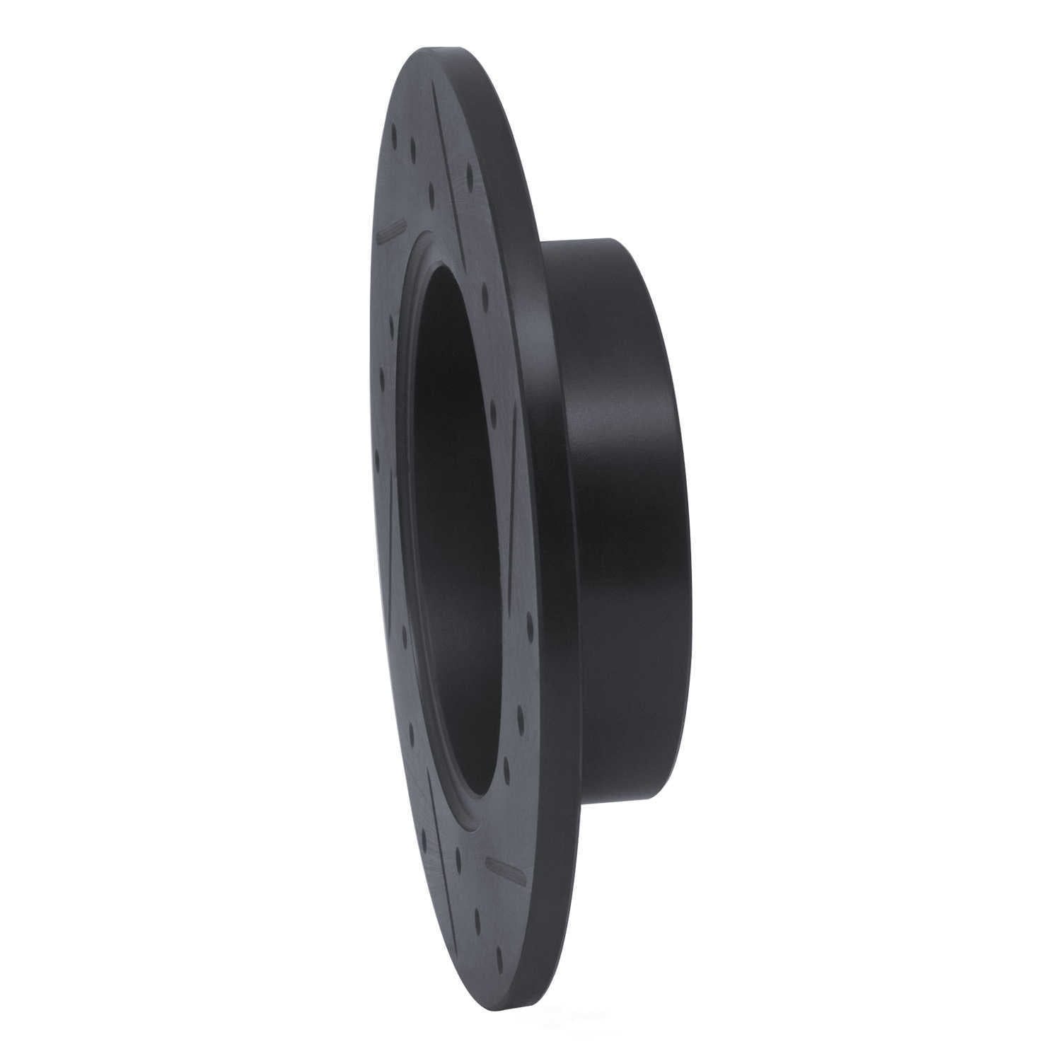 Dynamic Friction Company 633-74014L DFC Brake Rotor - Drilled And Slotted - Black