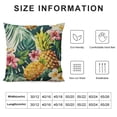 thumbnail image 5 of GOSMITH  Pineapples Decorative Throw Pillow Cover Case Outdoor Pillow Cases Square Standard Cushion Covers for Sofa Couch Bed Green Yellow Pink, 5 of 5
