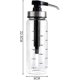 thumbnail image 3 of Dispensador de aceite de oliva de 300 ml, vinagrera de miel, botella de vidrio cuadrada alta con pico vertedor de acero inoxidable, 3 of 4