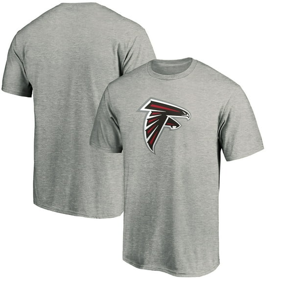 Men's Fanatics Heather Gray Atlanta Falcons Primary Logo T-Shirt