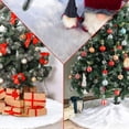 thumbnail image 4 of Weihnachtsbaum Decke, Weihnachtsbaumdecke Runde Form Schneeflocke Wei Plsch Christbaumstnder Teppich Fr Weihnachtsfeiertag Dekorationen, Weihnachtsbau, 4 of 5