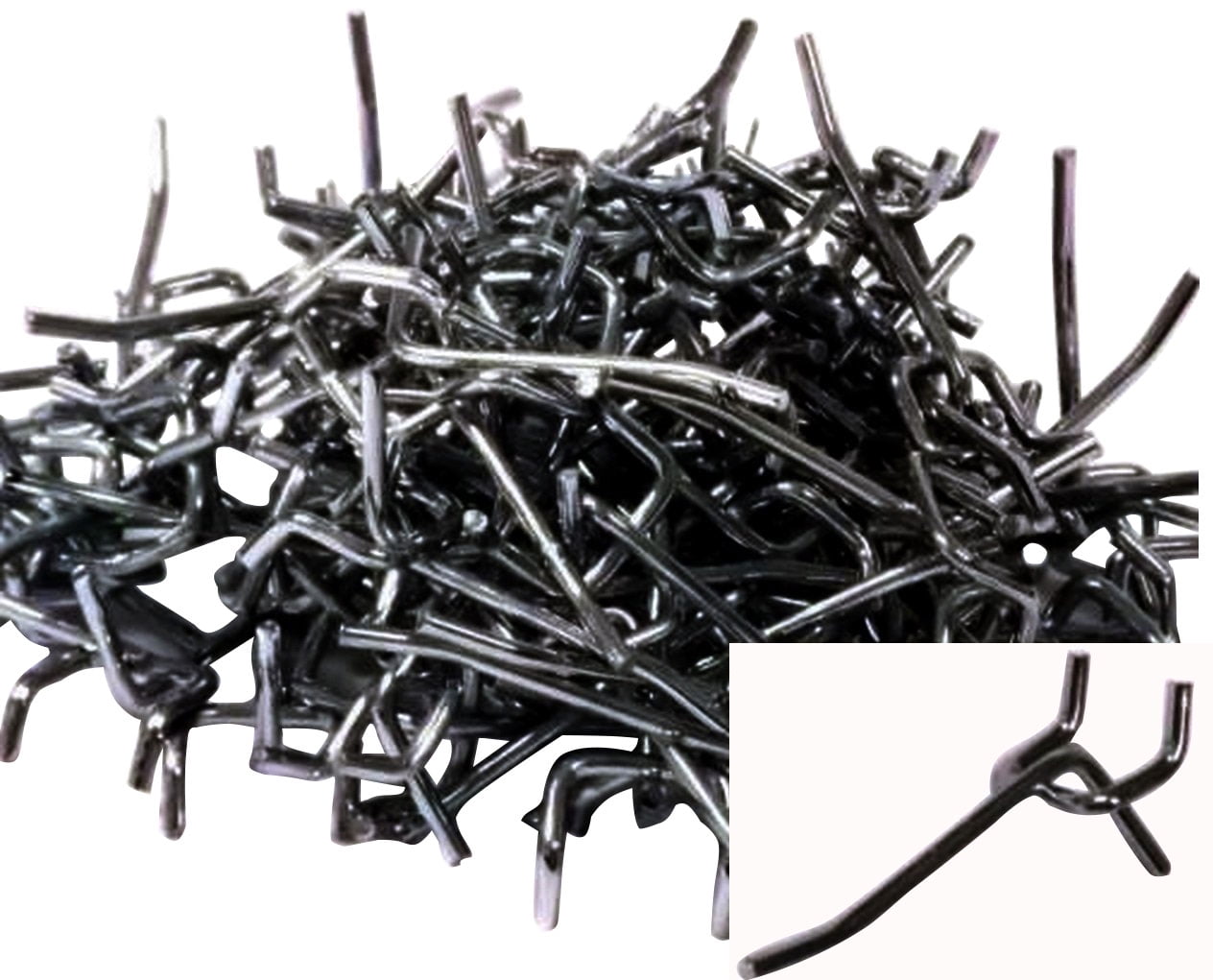 100 Pack PEG Board Pegboard Shelving Hooks 2" Length Wholesale Lot PEG